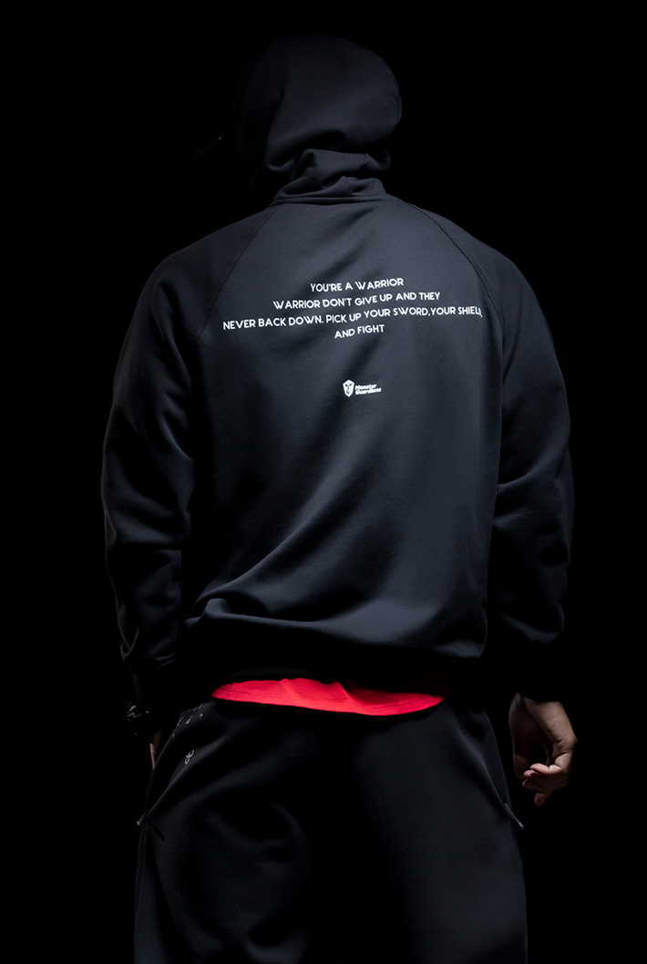 half mask sweatshirt hoodie