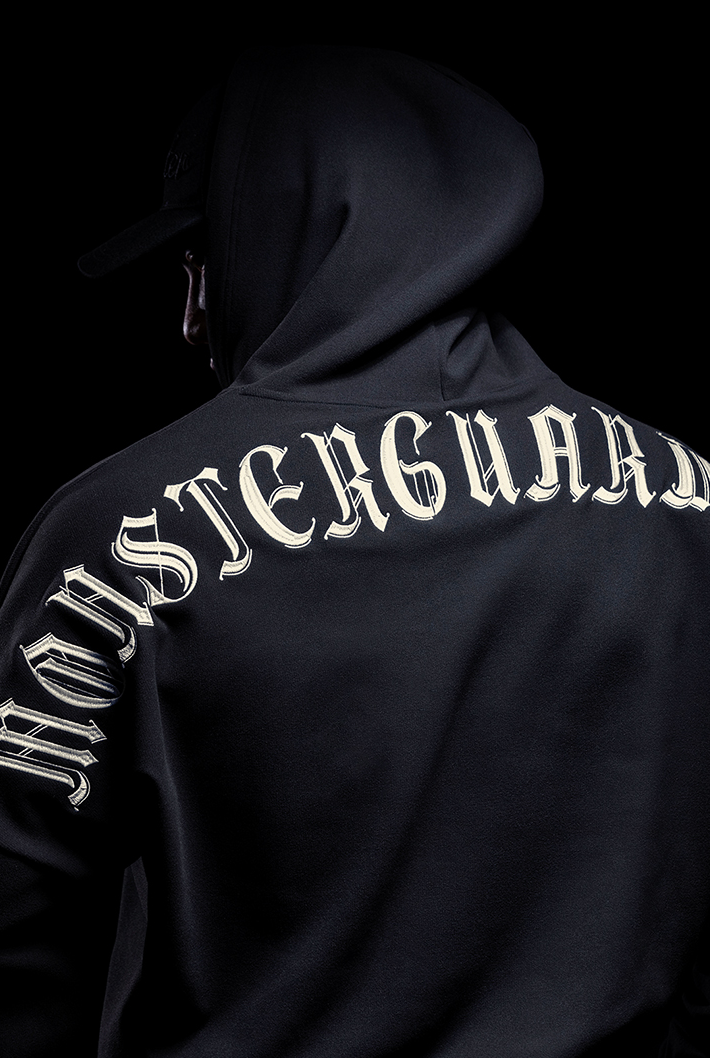 back logo hoodie