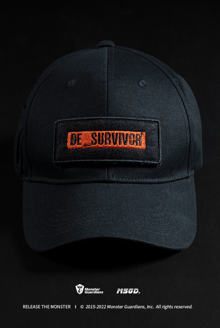 orange logo cap
