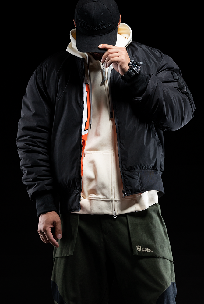 reversible flight jacket