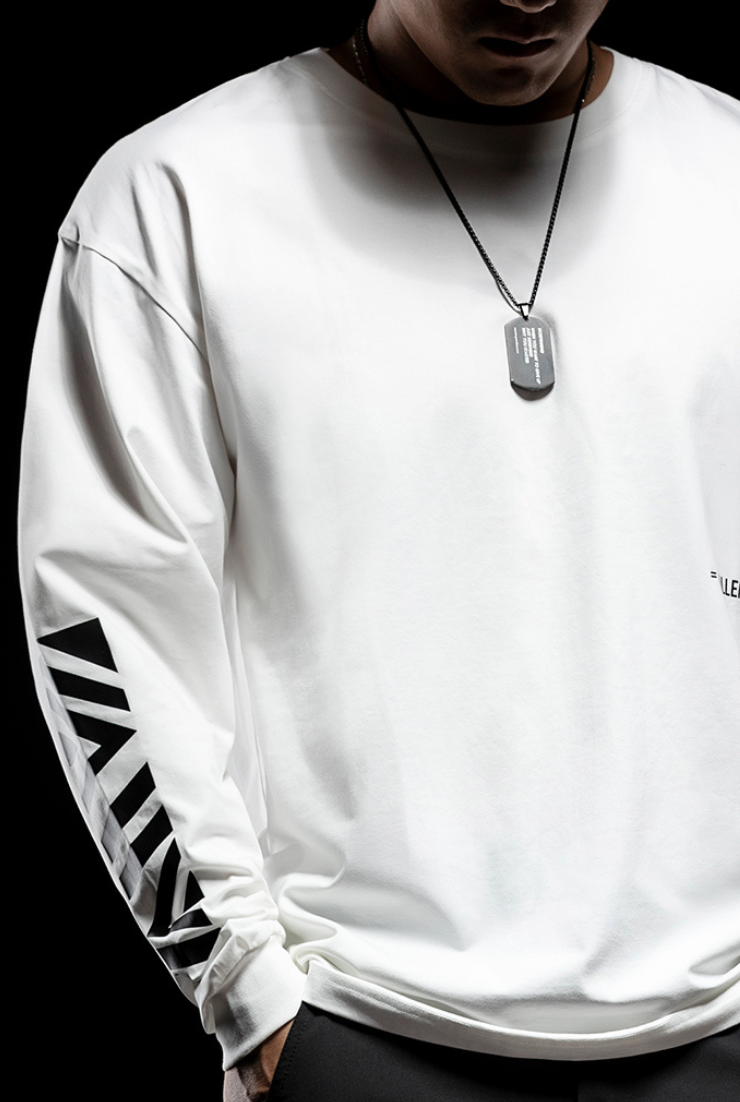 Side logo long sleeve T-shirt