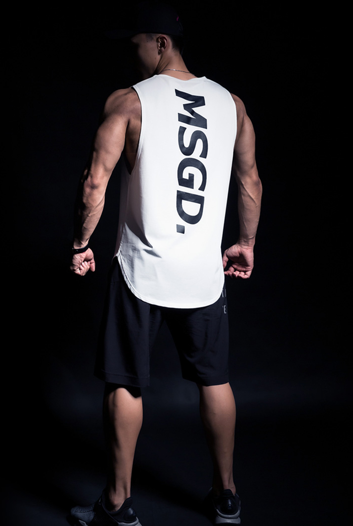 training logo tank top