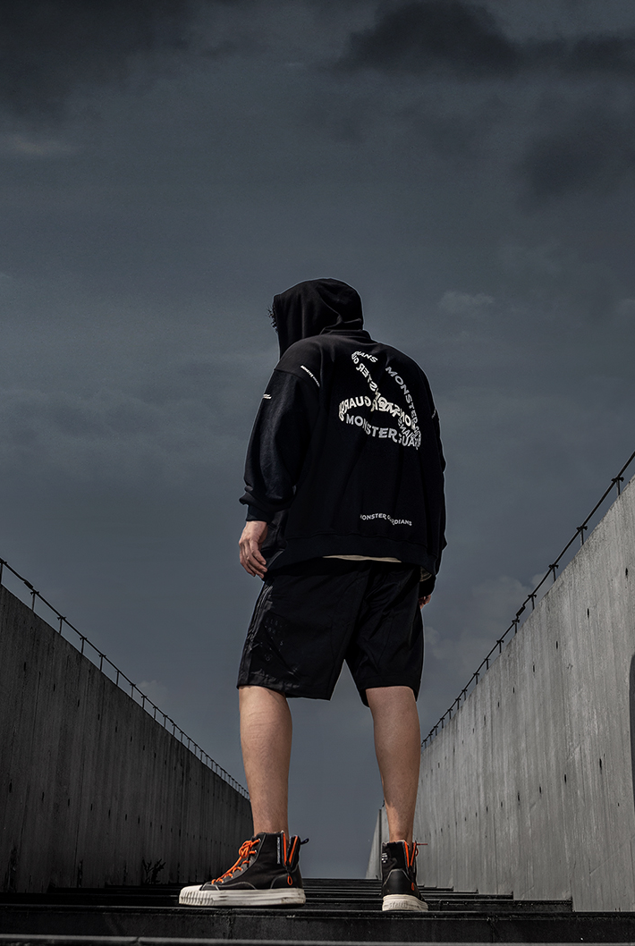 logo casual hoodie