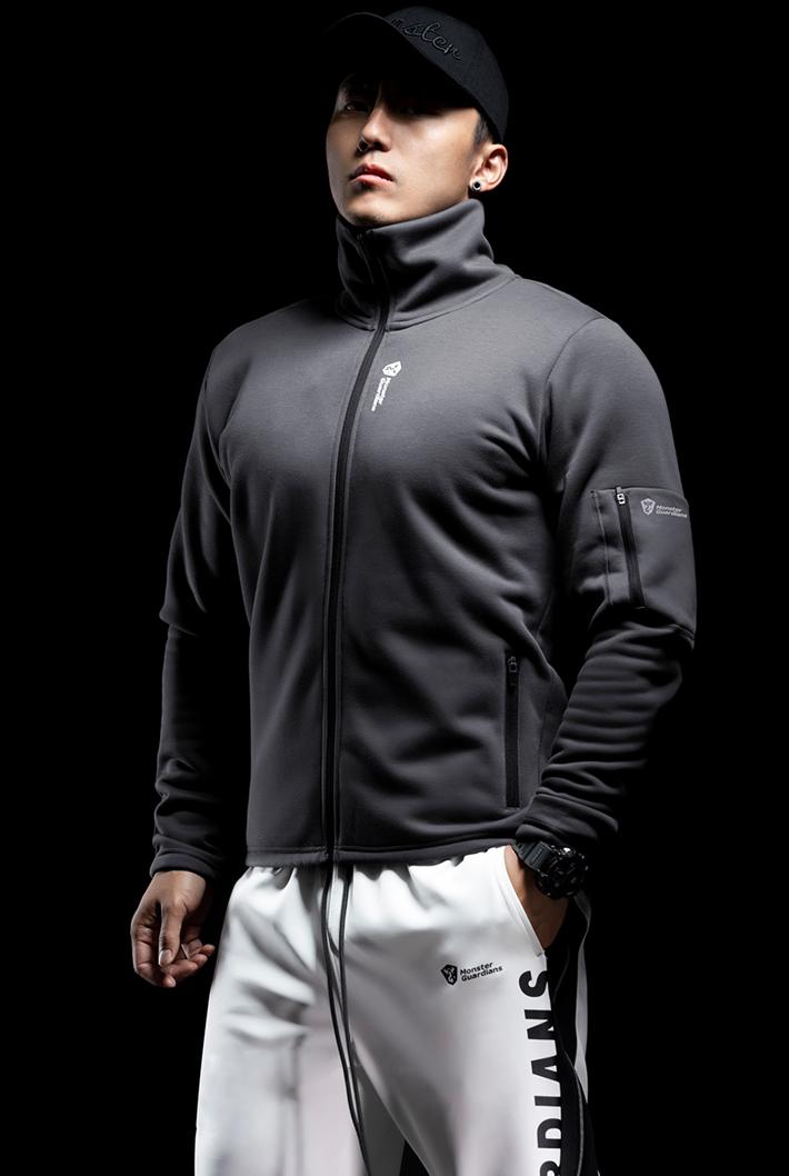 stand collar fleece jacket
