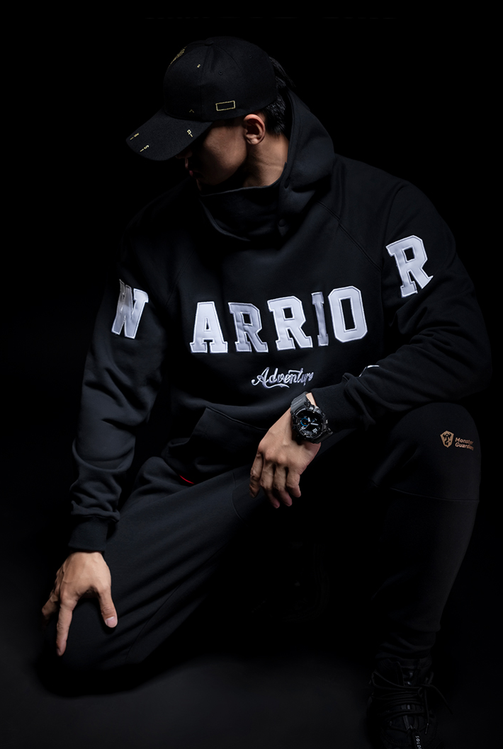 half mask sweatshirt hoodie