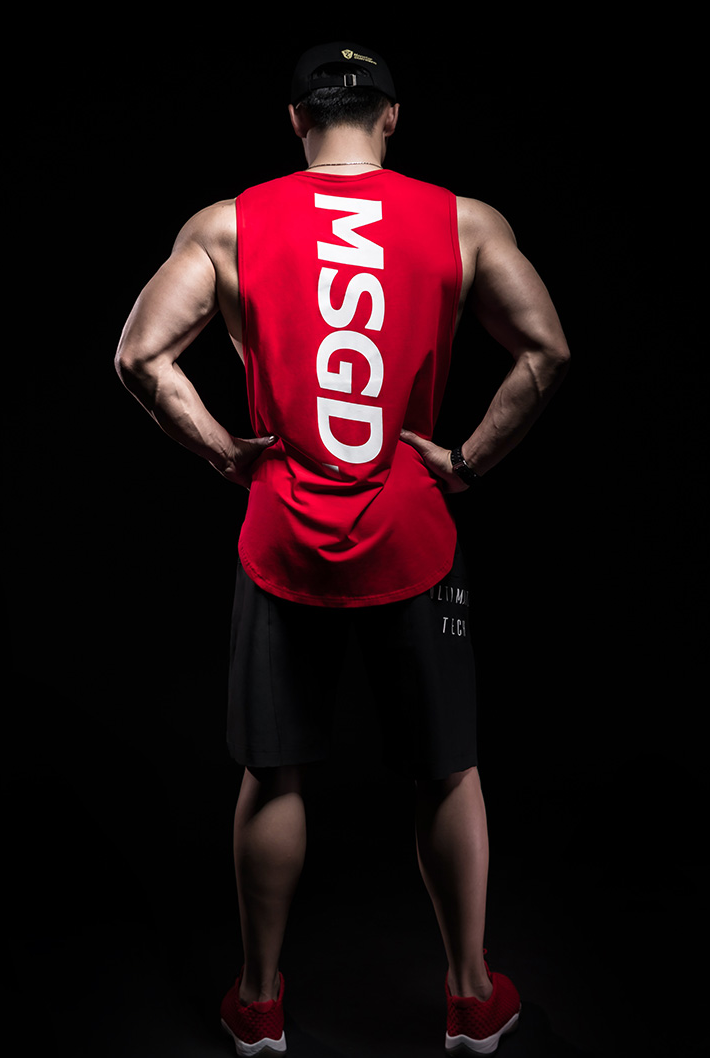 training logo tank top
