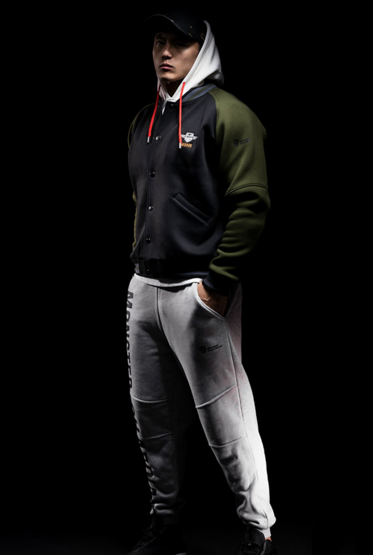 sporty bicolor jacket