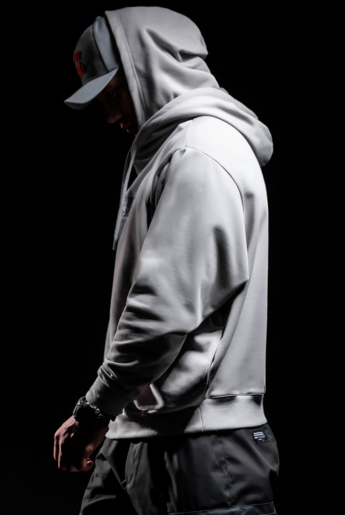 double hood hoodie