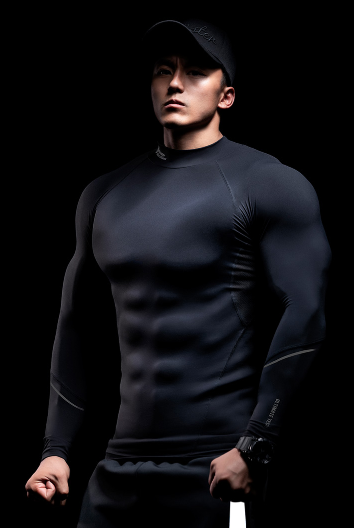 high neck tight sportswear