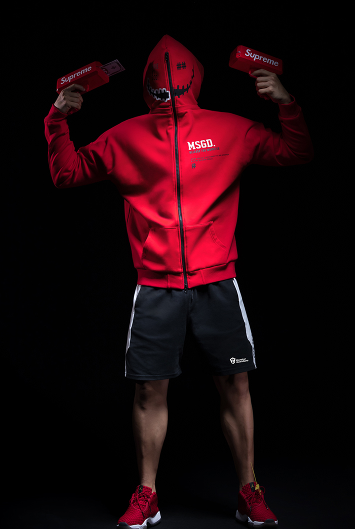2way zip up hoodie