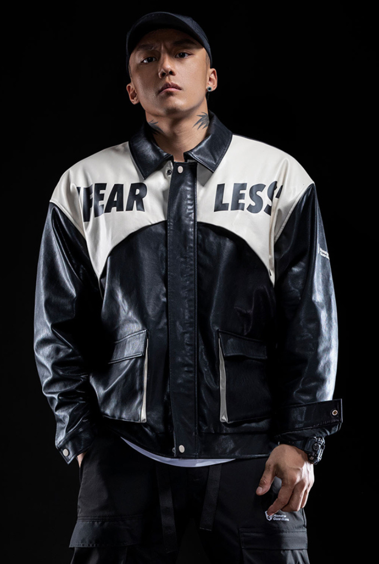 vintage leather jacket