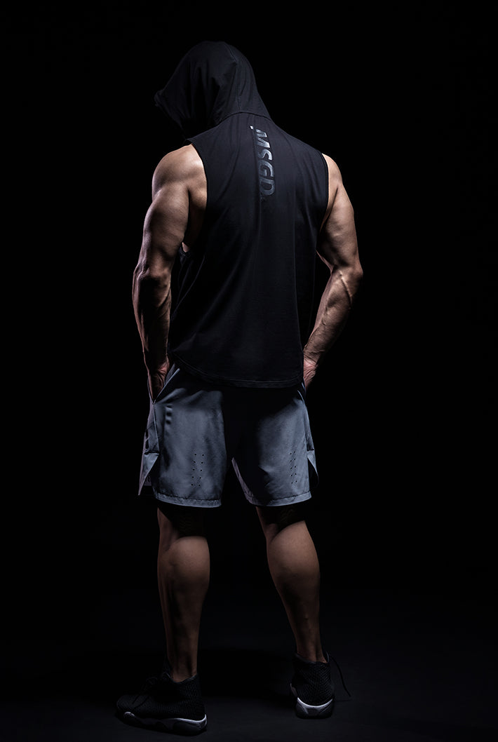 loose hood tank top