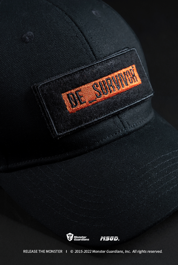 orange logo cap