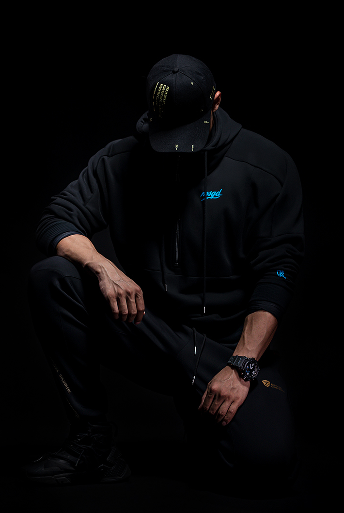 Back logo hoodie, WARRIOR
