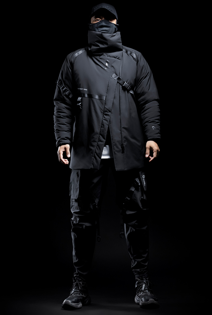 Buckle middle coat, DARKNIGHT SERIES