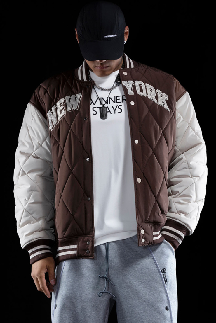 quilted baseball jacket