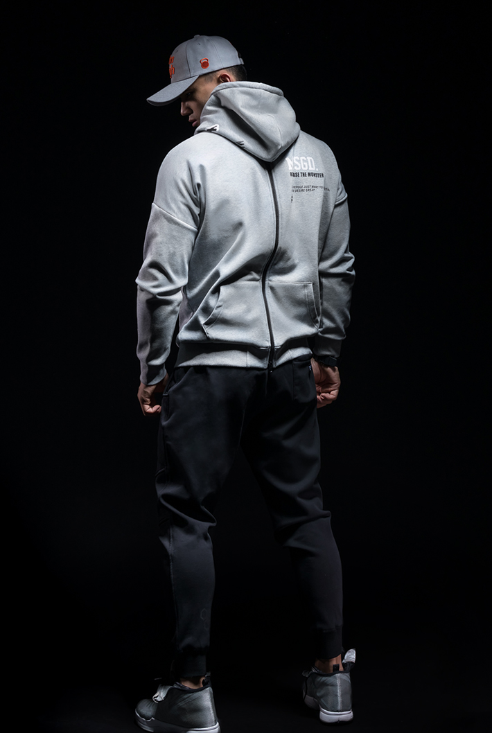 2way zip up hoodie