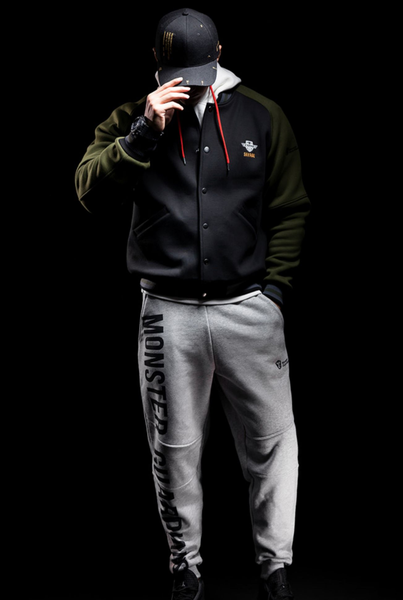 sporty bicolor jacket