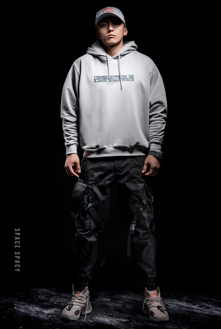 double hood hoodie