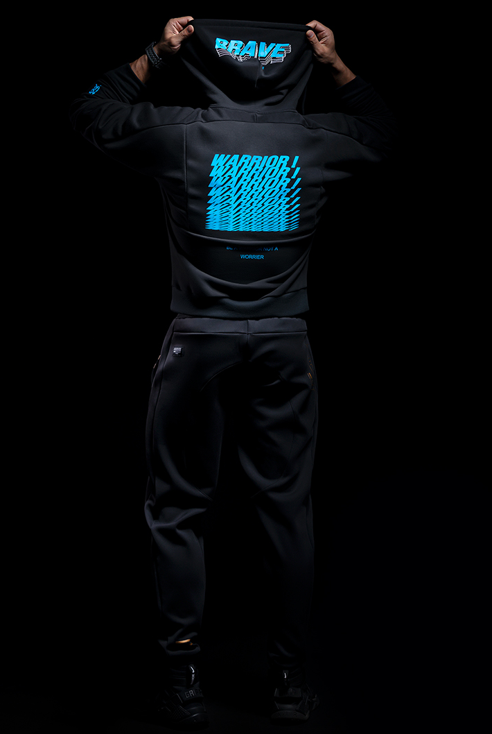 Back logo hoodie, WARRIOR