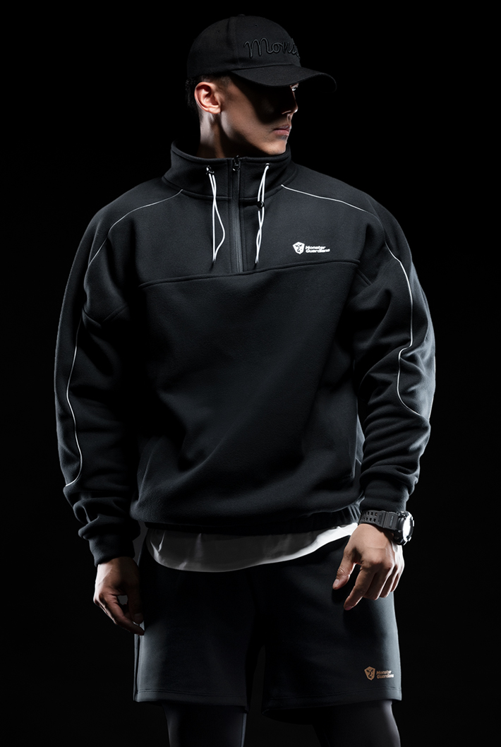 stand collar sweatshirts
