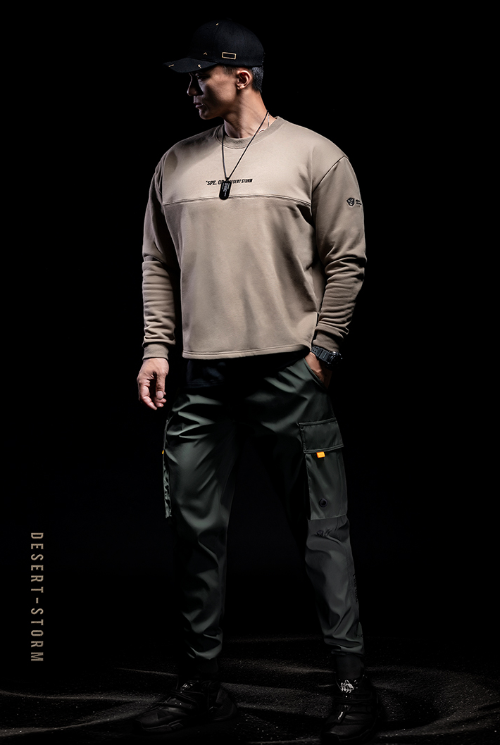 round neck sports sweater
