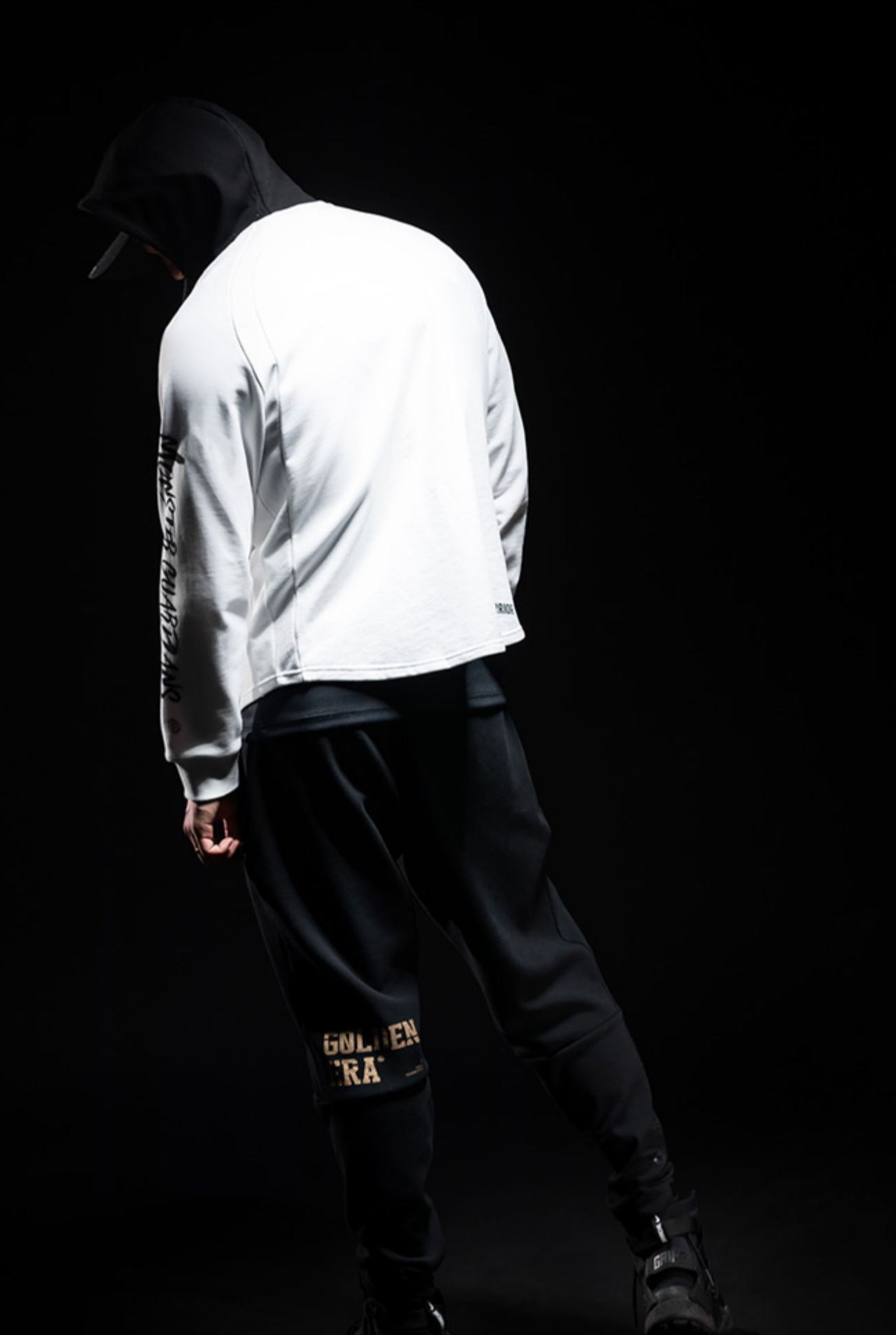 sports high collar hoodie