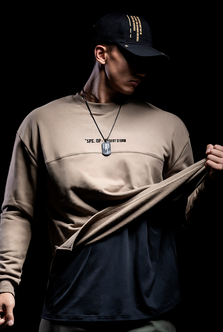 round neck sports sweater