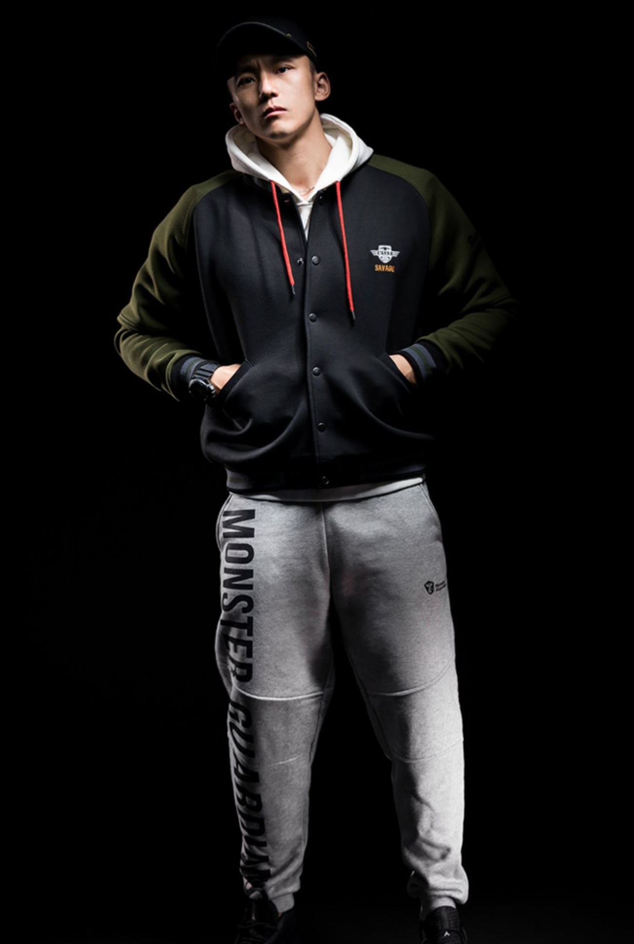 sporty bicolor jacket