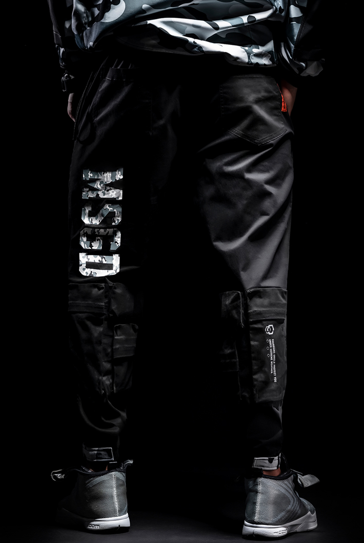 camouflage logo pants