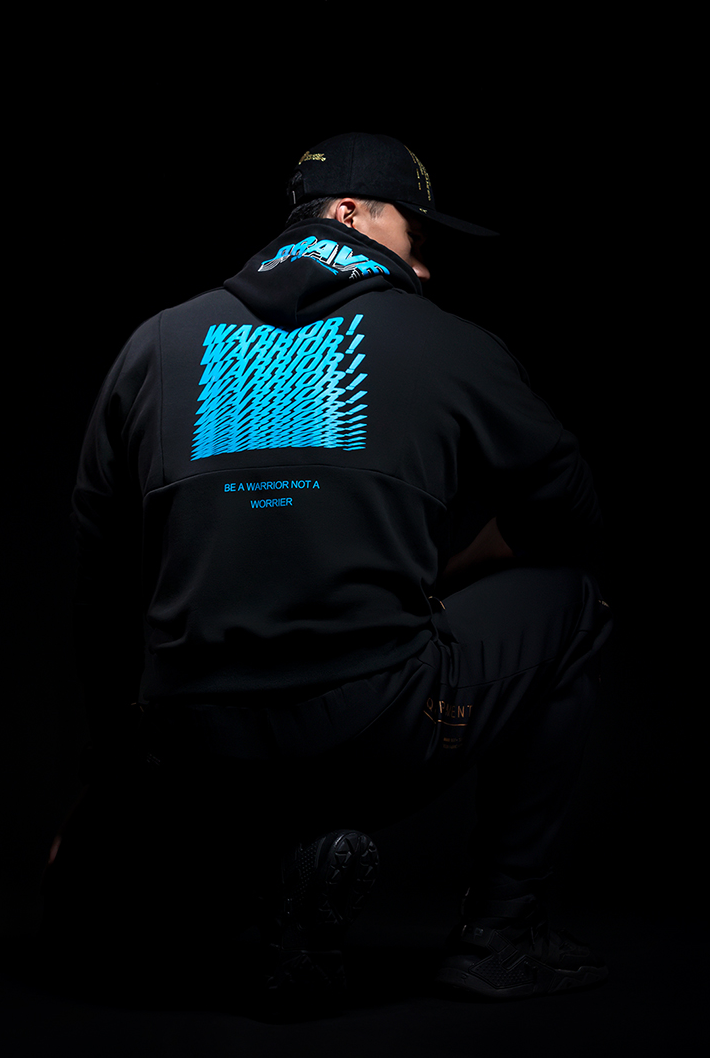 Back logo hoodie, WARRIOR