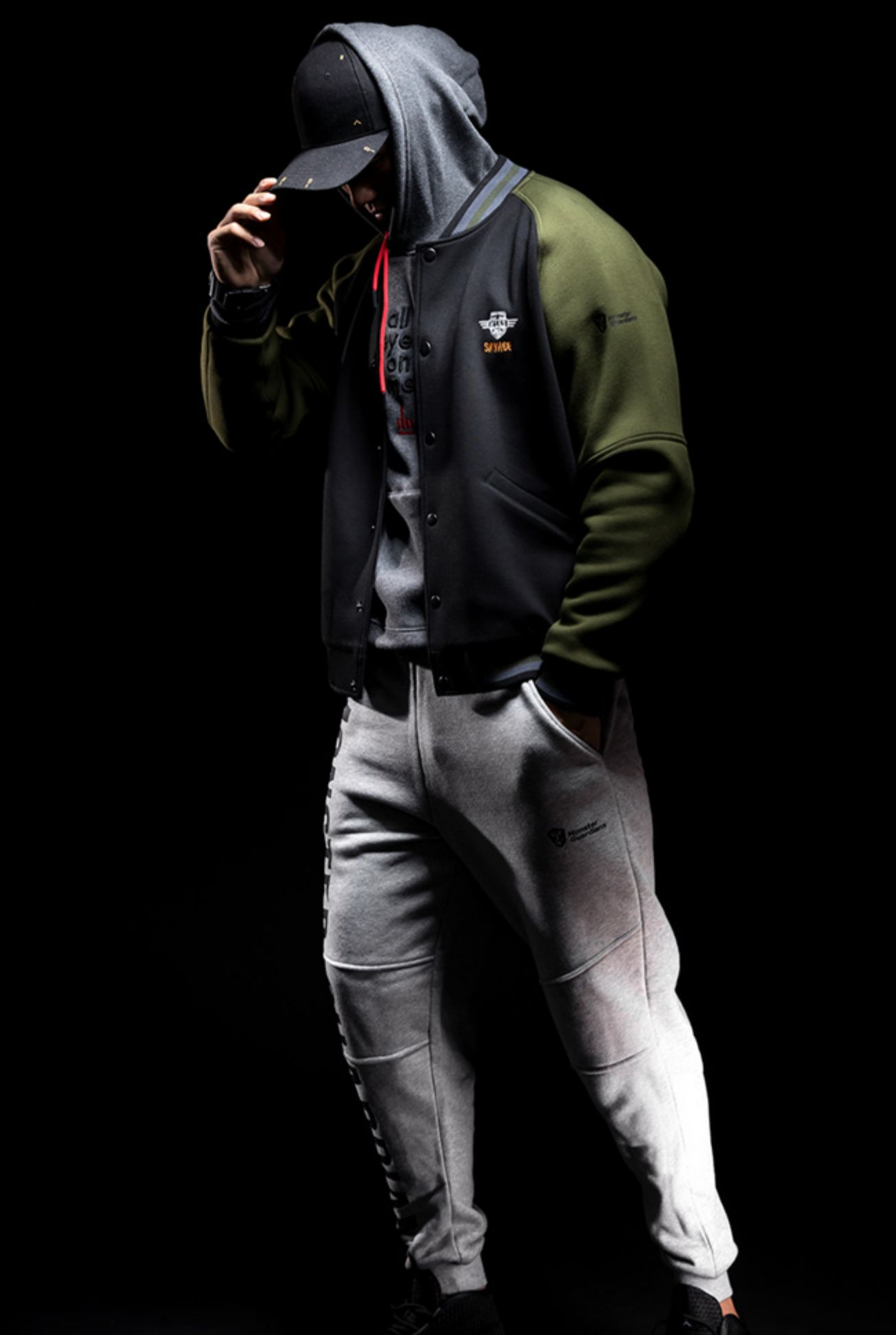 sporty bicolor jacket