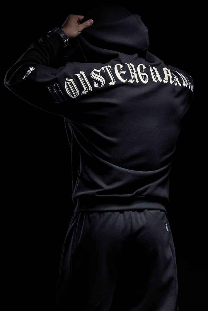 back logo hoodie