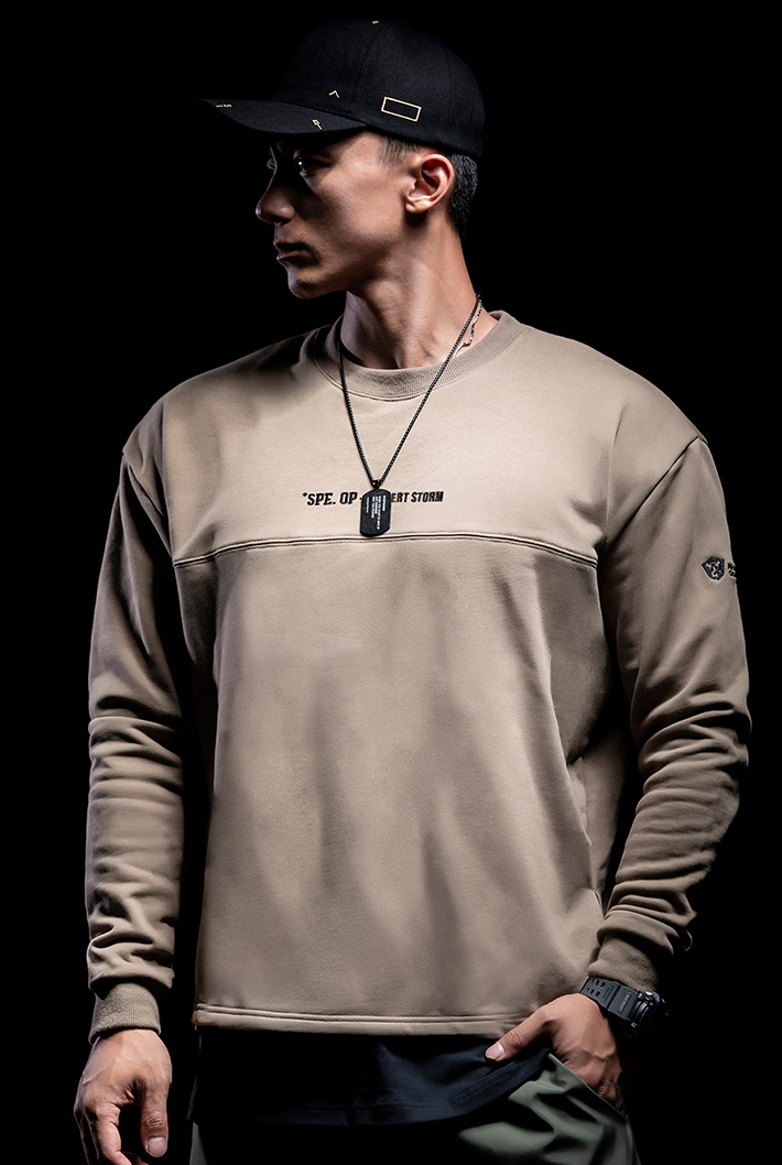 round neck sports sweater