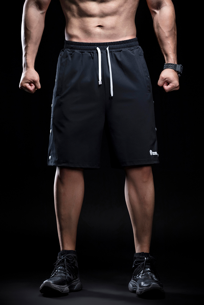 side breasted shorts
