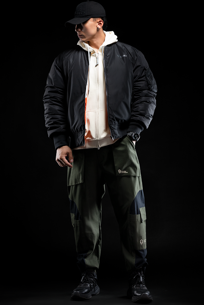 reversible flight jacket