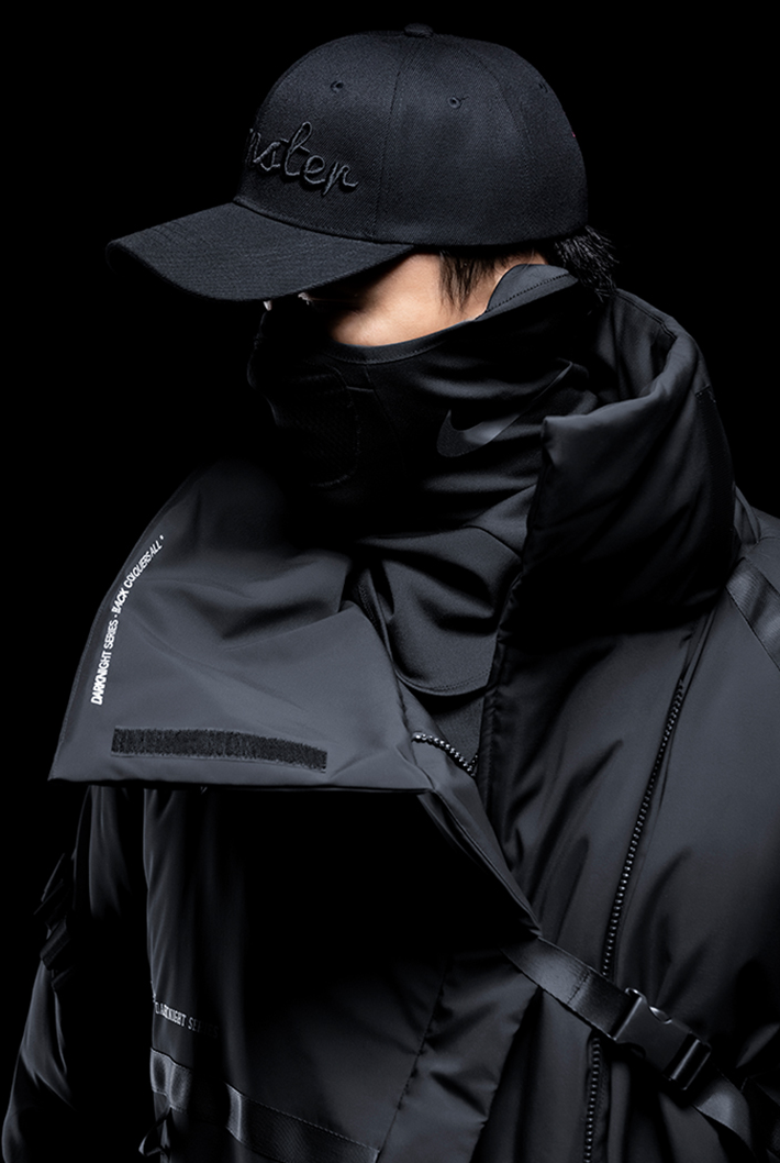 Buckle middle coat, DARKNIGHT SERIES