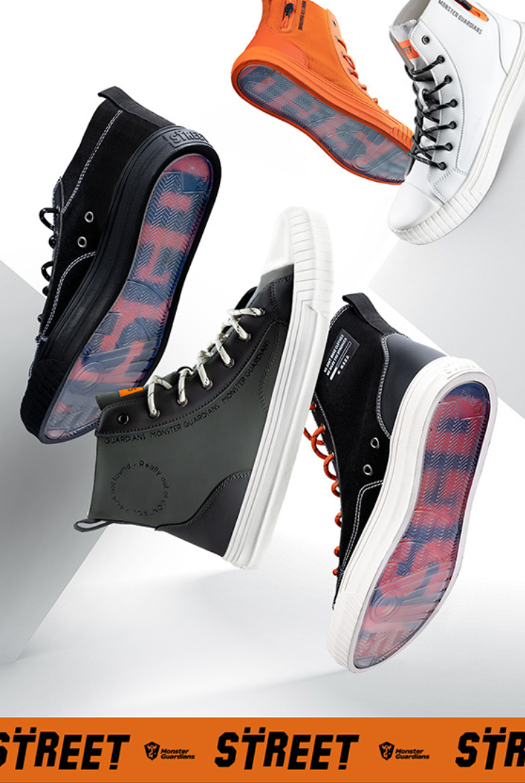 high cut collar sneakers