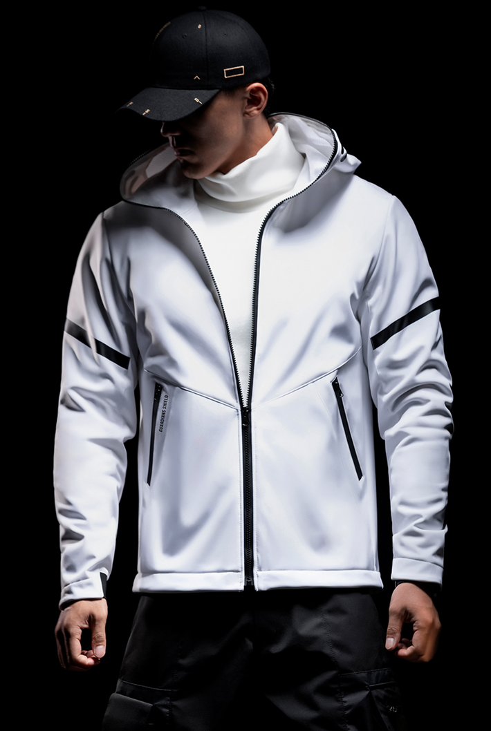 mask zipper hoodie