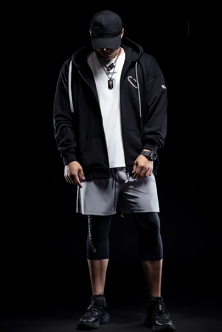 logo casual hoodie