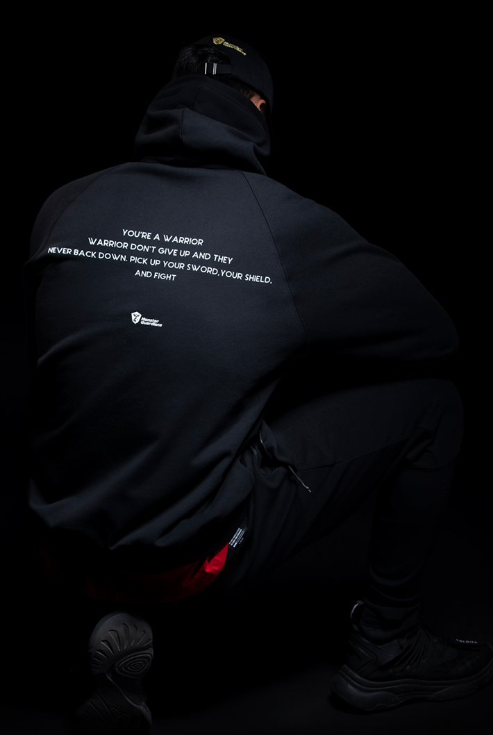 half mask sweatshirt hoodie