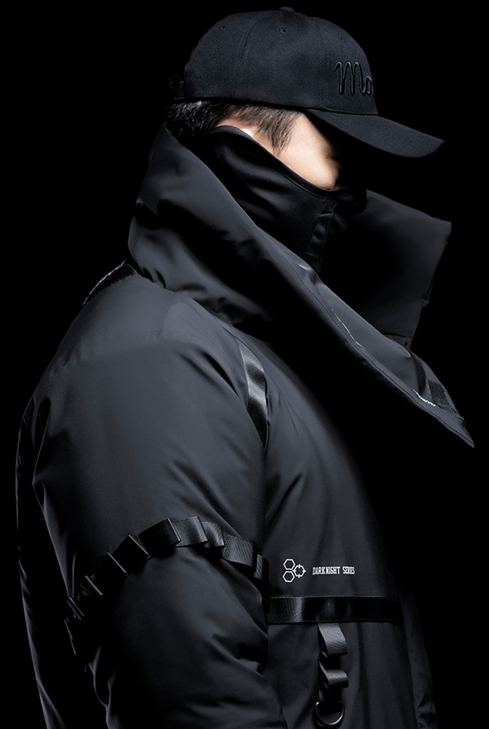 Buckle middle coat, DARKNIGHT SERIES