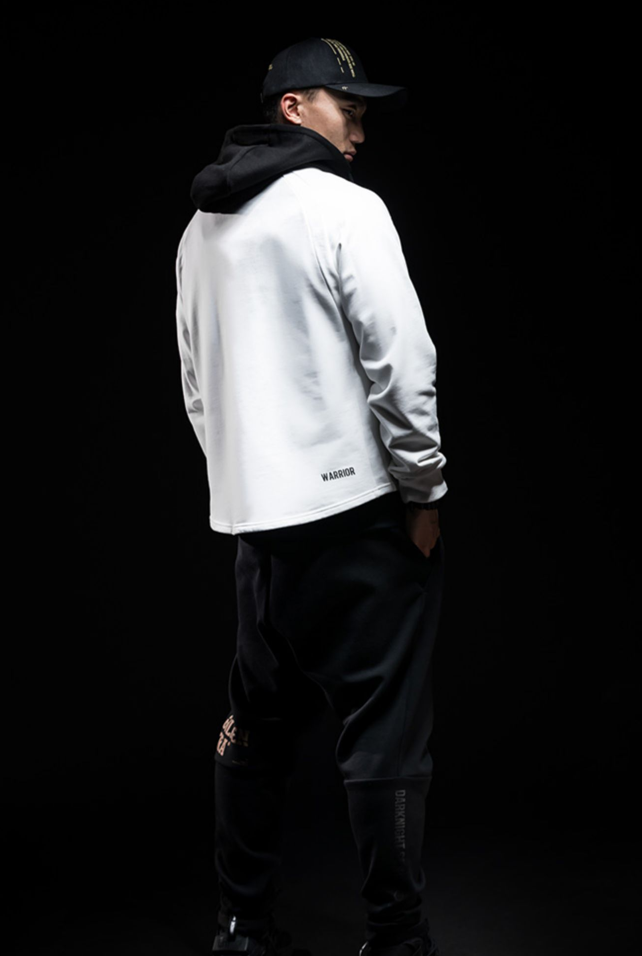 sports high collar hoodie