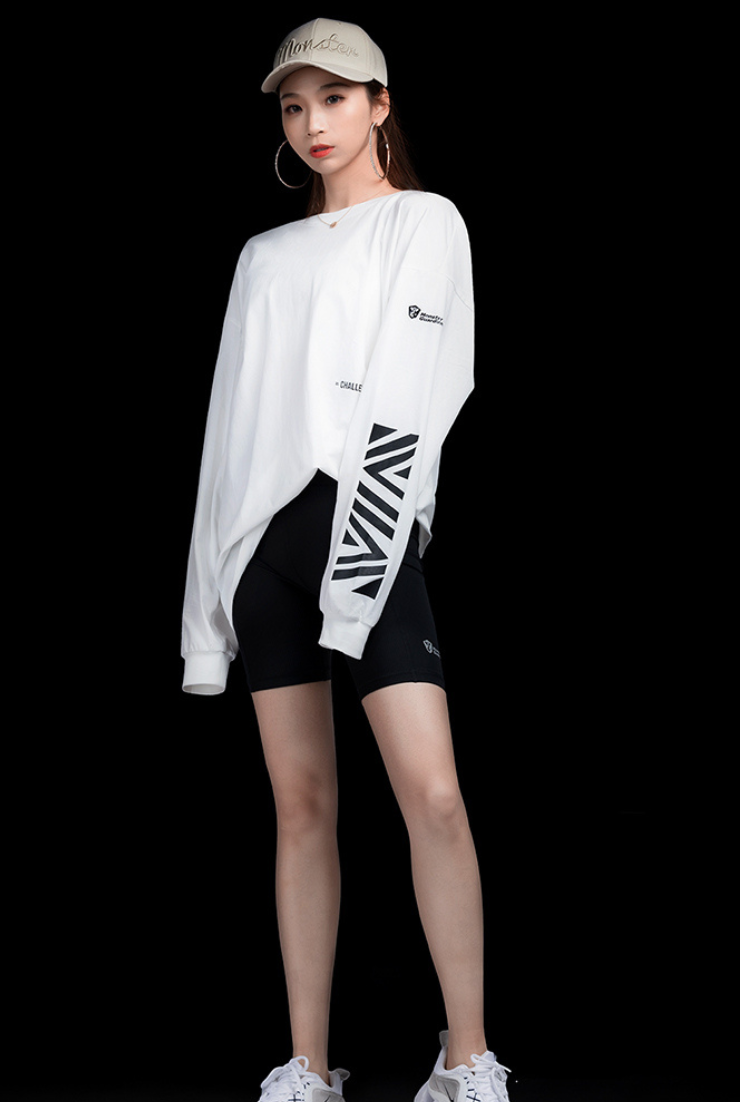 Side logo long sleeve T-shirt