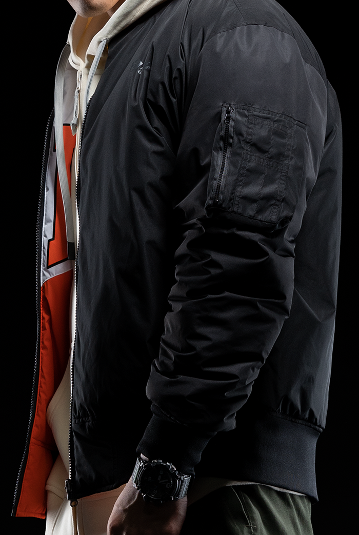 reversible flight jacket