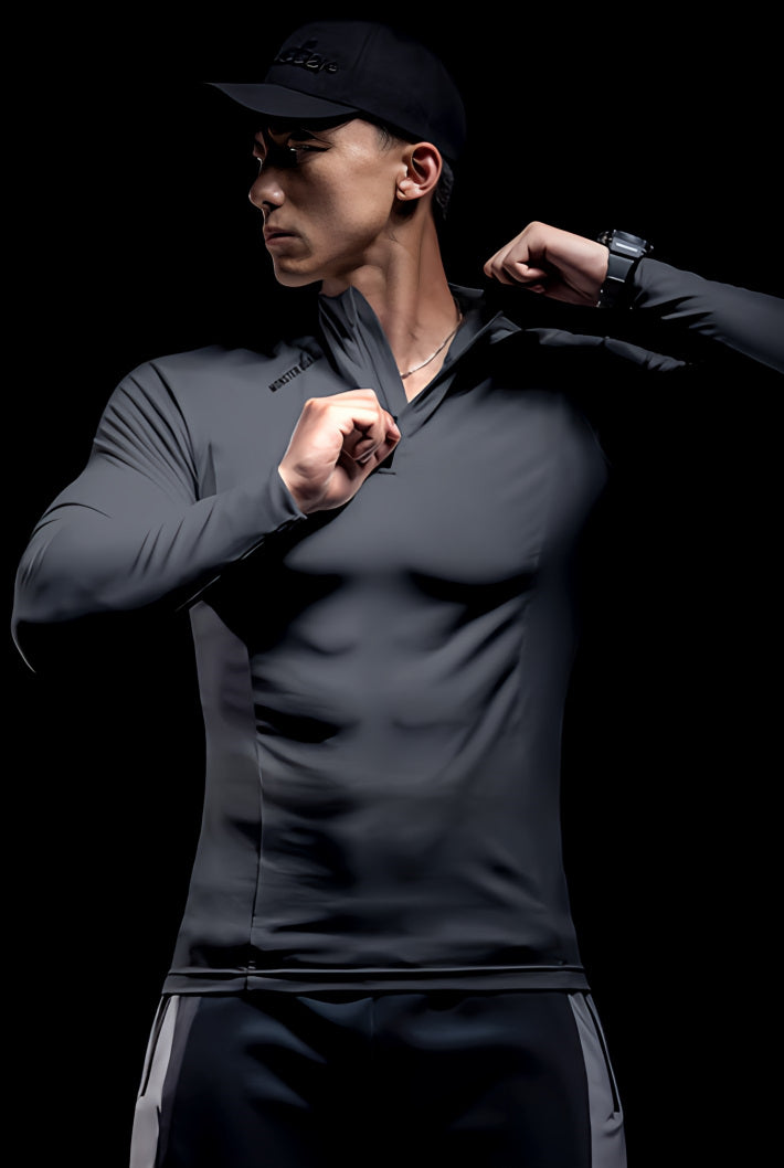 Slim Fitness Sports Tight Training Long T-shirt