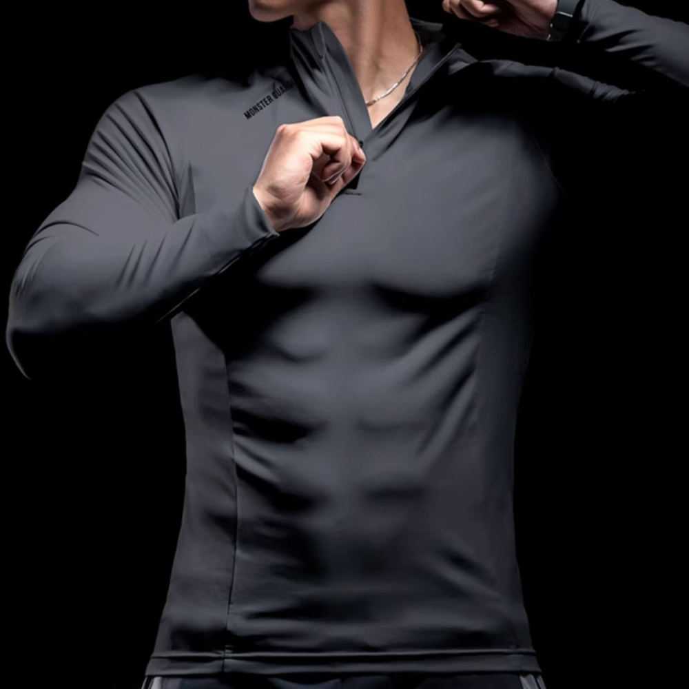 Slim Fitness Sports Long Training T-shirt