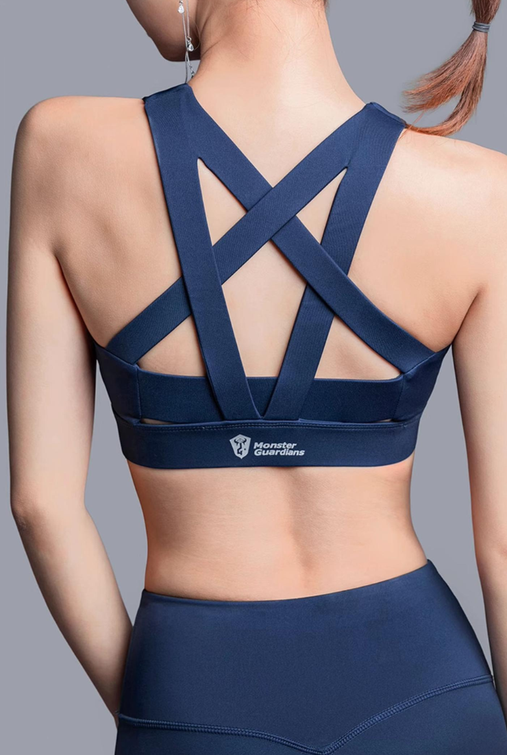 Women's High Support Front Zip Sports Bra