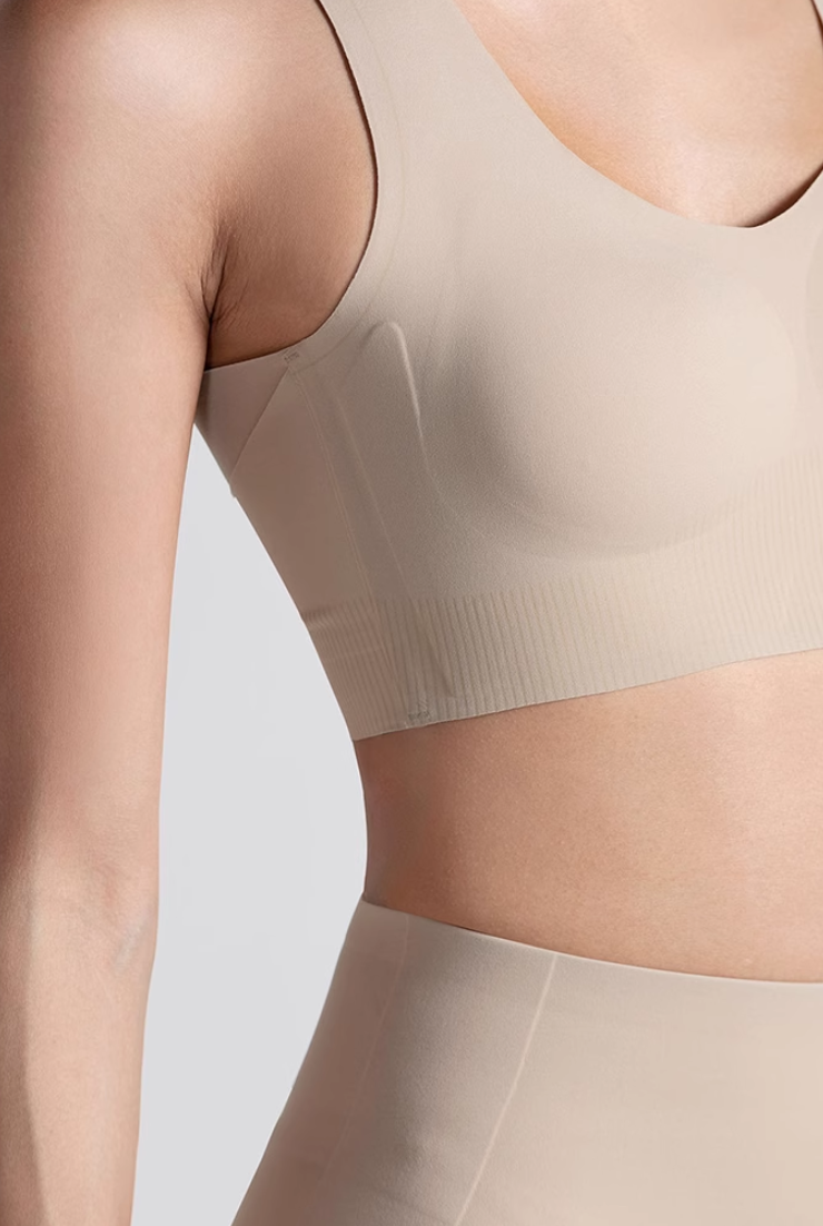 Seamless high elasticity sports bra