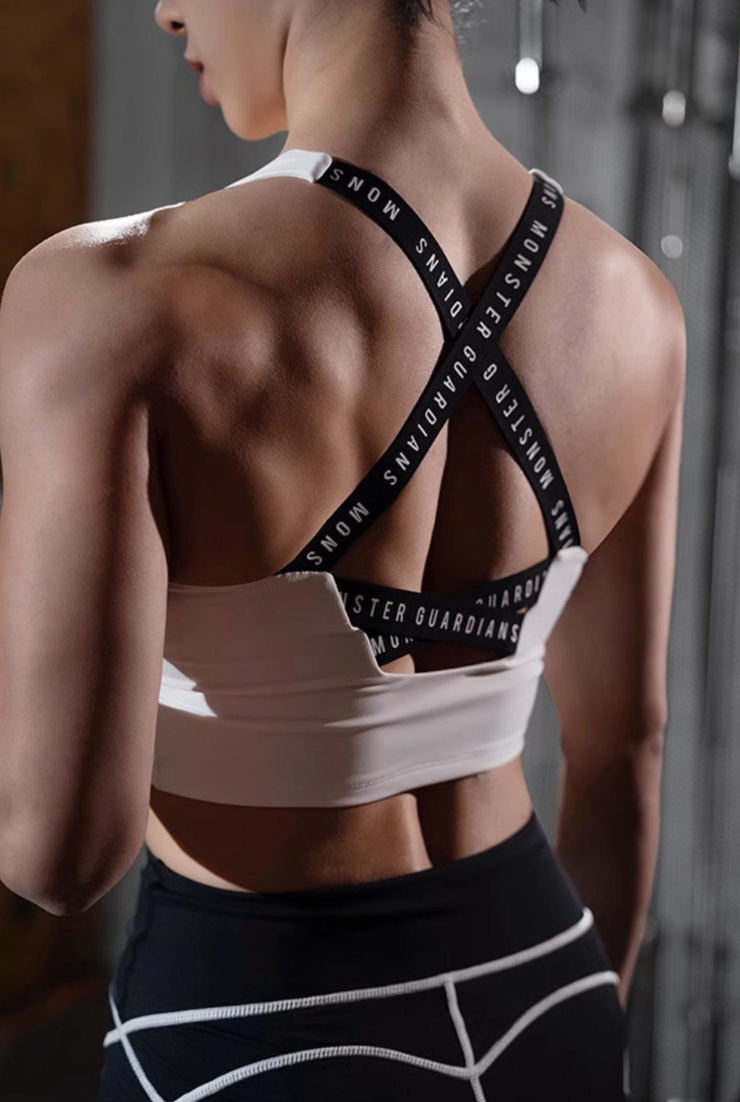 Moisture-wicking sports bra